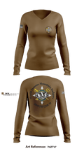 889TH QMCO Mountain Badgers 26510585 Women's Long Sleeve V-neck Shirt - 7