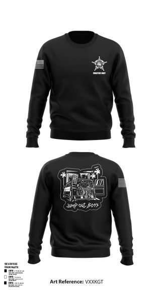 SJCPD Fugitive Unit 24764007 Crew Neck Sweatshirt - 1