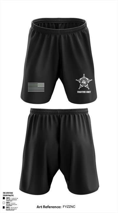 SJCPD Fugitive Unit 24764007 Athletic Shorts With Pockets - 1
