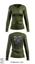 JCPD Fugitive Unit 24764007 Women's Long Sleeve V-neck Shirt - 2
