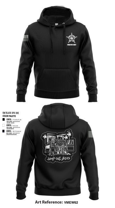 SJCPD Fugitive Unit 24764007 Hoodie - 1