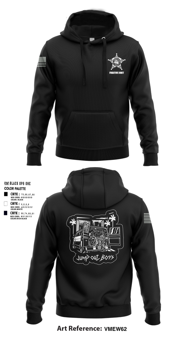 SJCPD Fugitive Unit 24764007 Hoodie - 1