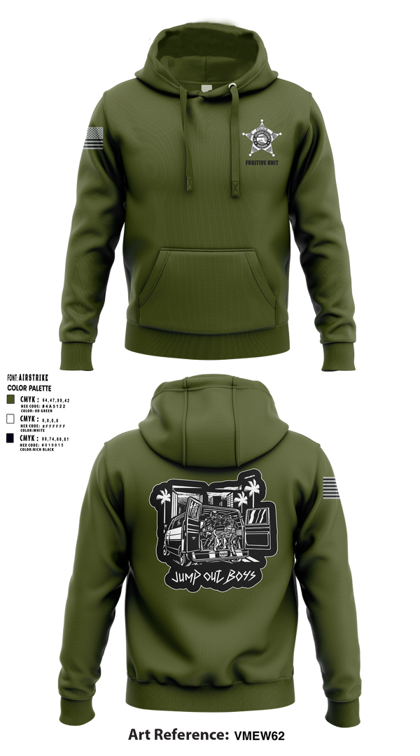 JCPD Fugitive Unit 24764007 Hoodie - 2