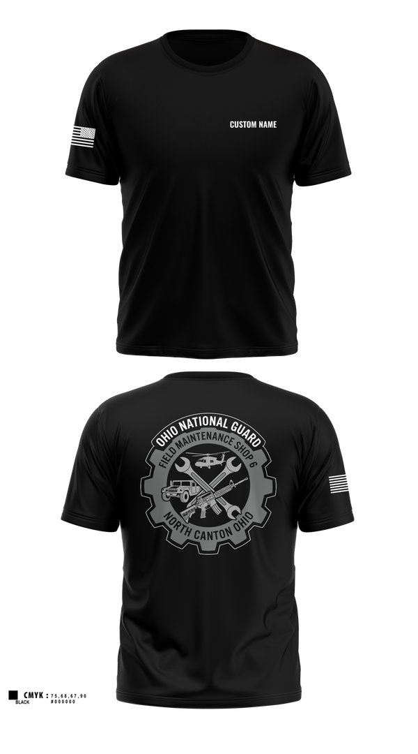 Old School Cotton Feel Shirt, FMS 6, National Guard, Teamtime, Team time, sublimation, custom sports apparel, team uniforms, spirit wear, spiritwear, sports uniforms, custom shirts, team store, custom team store, fundraiser sports, apparel fundraiser