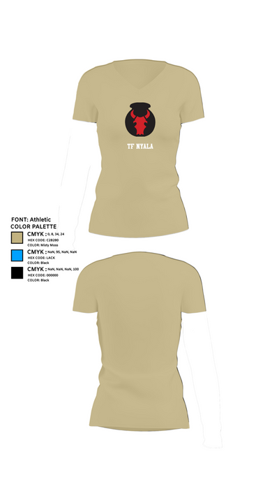 TF Nyala 30350484 Women's Short Sleeve V-neck Shirt - 84