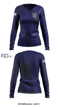 New York State Courts 54830555 Women's Long Sleeve V-neck Shirt - 1