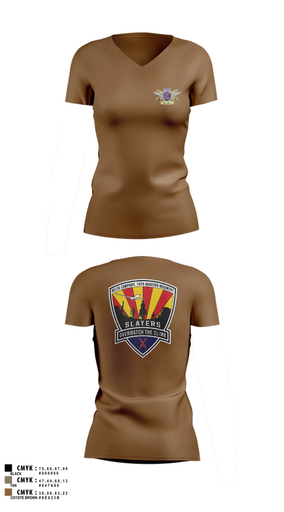 D/10 Slayers Women's Short Sleeve V-neck Shirt - 19