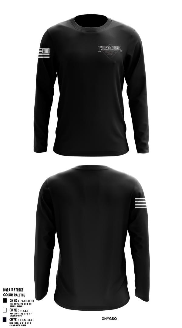 Premier martial arts Long Sleeve Performance Shirt - 1