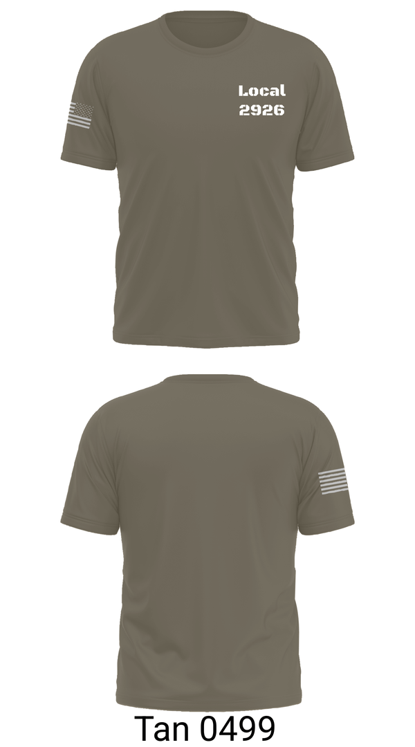 Old School Cotton Feel Shirt, Local 2926, Fire Department, Teamtime, Team time, sublimation, custom sports apparel, team uniforms, spirit wear, spiritwear, sports uniforms, custom shirts, team store, custom team store, fundraiser sports, apparel fundraiser