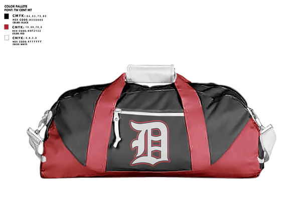Duffle Bag, DeKalb Barons Baseball, Baseball, Teamtime, Team time, sublimation, custom sports apparel, team uniforms, spirit wear, spiritwear, sports uniforms, custom shirts, team store, custom team store, fundraiser sports, apparel fundraiser