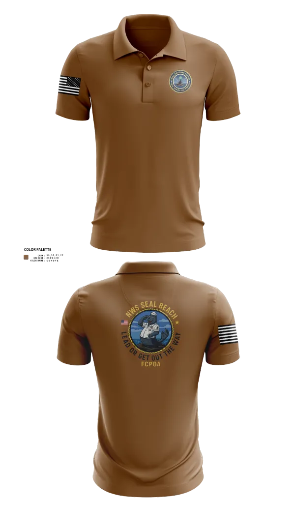 Short Sleeve Performance Polo, NWS (Naval Weapons Station) Seal Beach, , Teamtime, Team time, sublimation, custom sports apparel, team uniforms, spirit wear, spiritwear, sports uniforms, custom shirts, team store, custom team store, fundraiser sports, apparel fundraiser
