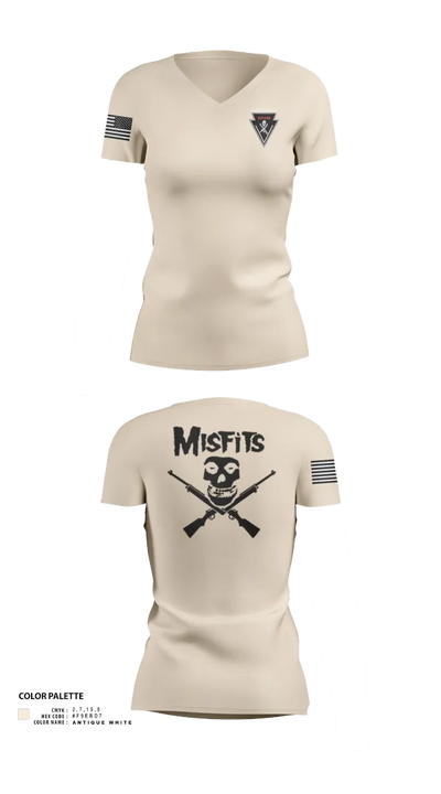 2/11 killer troop 669817 Women's Short Sleeve V-neck Shirt - 30