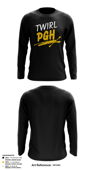 Long Sleeve Performance Shirt, Twirl PGH, Spirit Store, Teamtime, Team time, sublimation, custom sports apparel, team uniforms, spirit wear, spiritwear, sports uniforms, custom shirts, team store, custom team store, fundraiser sports, apparel fundraiser