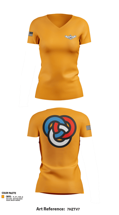 The K2 Way 40889652 Women's Short Sleeve V-neck Shirt - 4