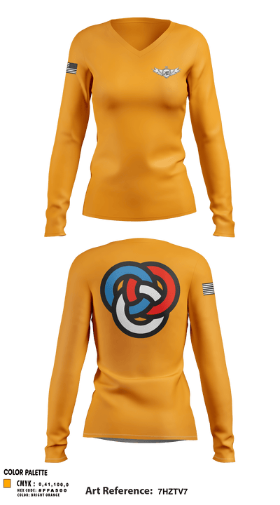 The K2 Way 40889652 Women's Long Sleeve V-neck Shirt - 4