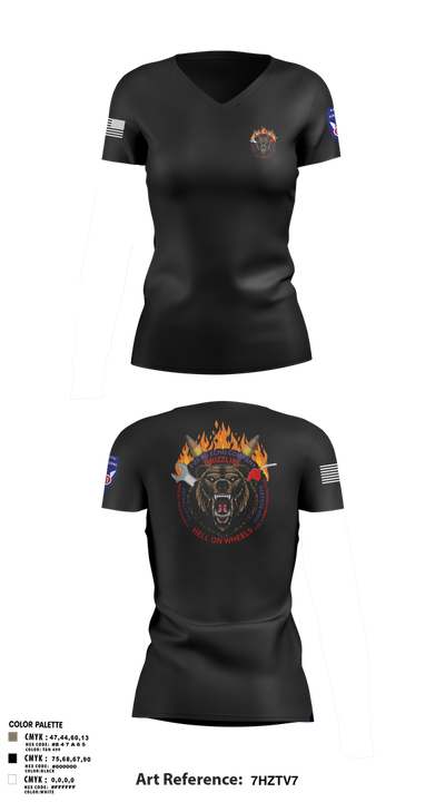 E co 1/25 4146050 Women's Short Sleeve V-neck Shirt - 3