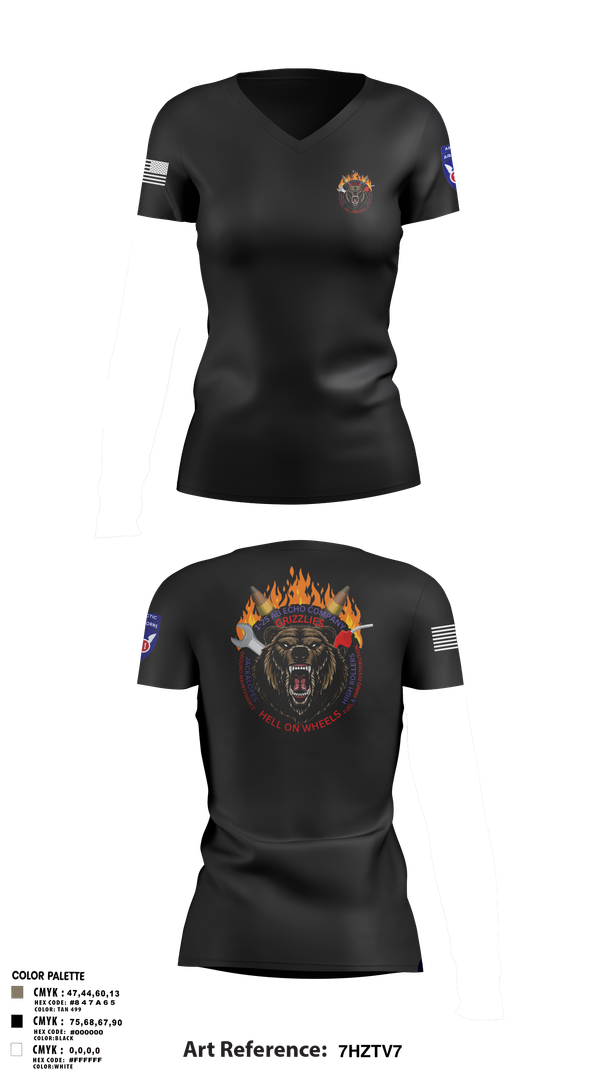 Womens Short Sleeve Vneck Shirt, E co 1/25, Army, Teamtime, Team time, sublimation, custom sports apparel, team uniforms, spirit wear, spiritwear, sports uniforms, custom shirts, team store, custom team store, fundraiser sports, apparel fundraiser