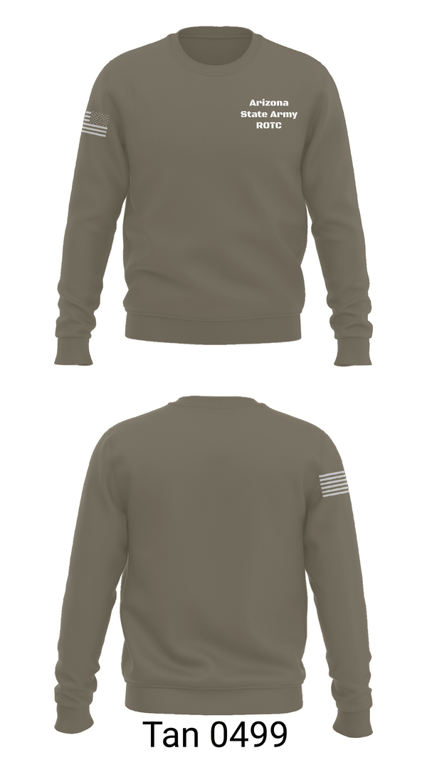 Crew Neck Sweatshirt, Arizona State Army ROTC, Army, Teamtime, Team time, sublimation, custom sports apparel, team uniforms, spirit wear, spiritwear, sports uniforms, custom shirts, team store, custom team store, fundraiser sports, apparel fundraiser