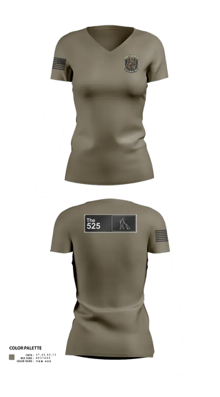 Womens Short Sleeve Vneck Shirt, 525th MWD DET, Army, Teamtime, Team time, sublimation, custom sports apparel, team uniforms, spirit wear, spiritwear, sports uniforms, custom shirts, team store, custom team store, fundraiser sports, apparel fundraiser