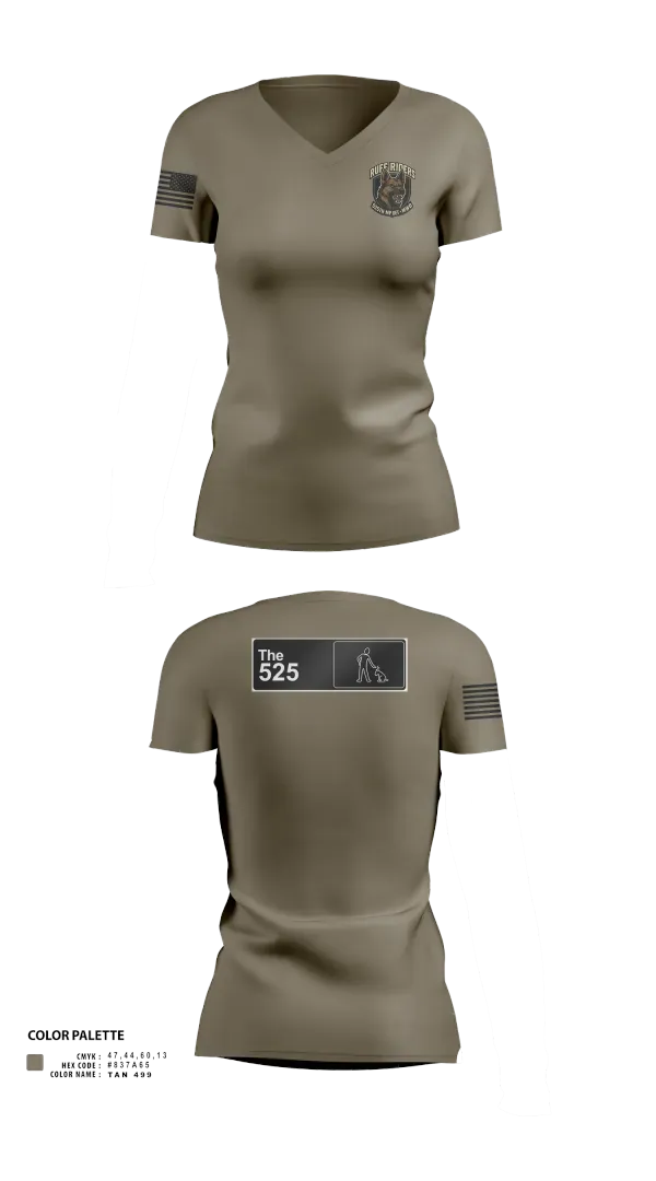Womens Short Sleeve Vneck Shirt, 525th MWD DET, Army, Teamtime, Team time, sublimation, custom sports apparel, team uniforms, spirit wear, spiritwear, sports uniforms, custom shirts, team store, custom team store, fundraiser sports, apparel fundraiser