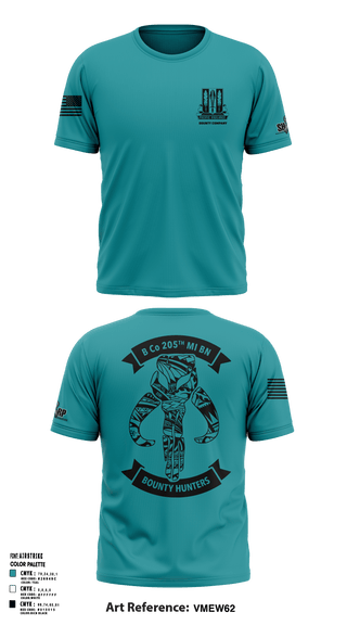 Bravo Company 205th MI Battalion 16788599 Short Sleeve Performance Shirt - 69