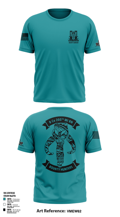 Bravo Company 205th MI Battalion 16788599 Short Sleeve Performance Shirt - 69