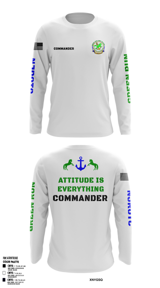 Green Run High School NJROTC 48143942 Long Sleeve Performance Shirt - 63