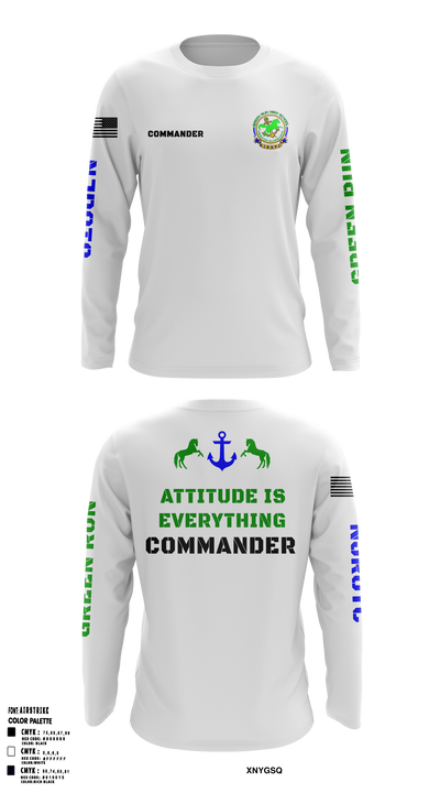 Green Run High School NJROTC 48143942 Long Sleeve Performance Shirt - 63