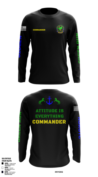 Green Run High School NJROTC 48143942 Long Sleeve Performance Shirt - 58