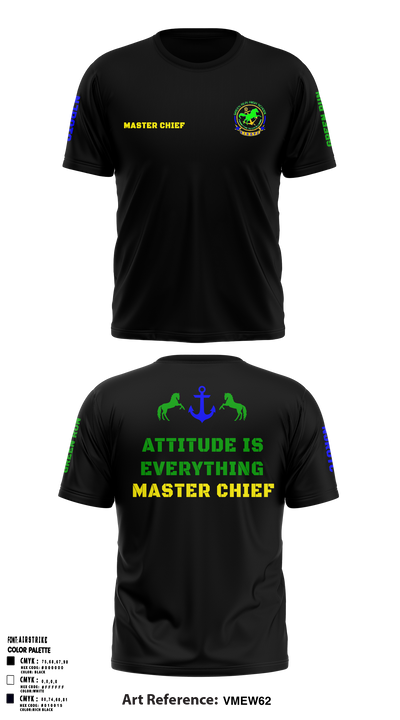 Green Run High School NJROTC 48143942 Short Sleeve Performance Shirt - 64