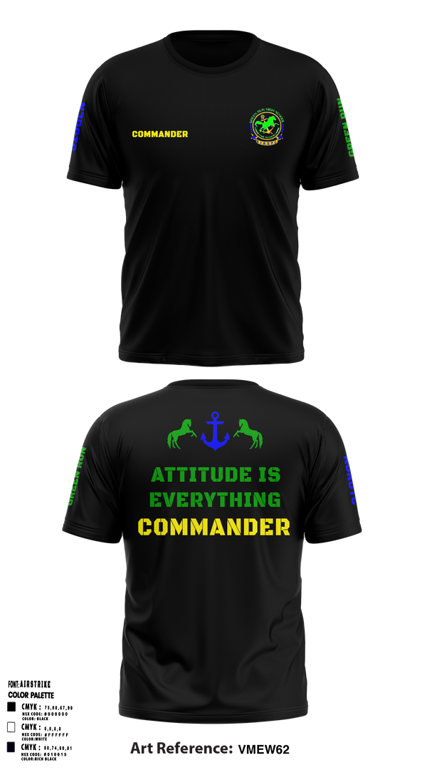 Green Run High School NJROTC 48143942 Short Sleeve Performance Shirt - 63
