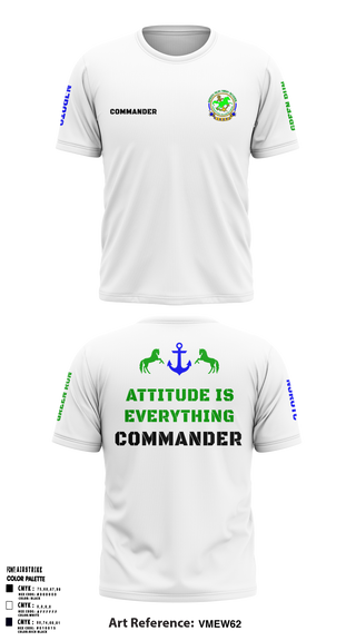 Green Run High School NJROTC 48143942 Short Sleeve Performance Shirt - 72