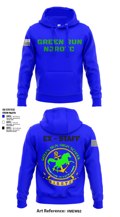 Green Run High School NJROTC 48143942 Hoodie - 56