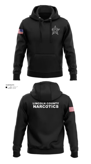 Hoodie, Lincoln County Narcotics, Police, Teamtime, Team time, sublimation, custom sports apparel, team uniforms, spirit wear, spiritwear, sports uniforms, custom shirts, team store, custom team store, fundraiser sports, apparel fundraiser