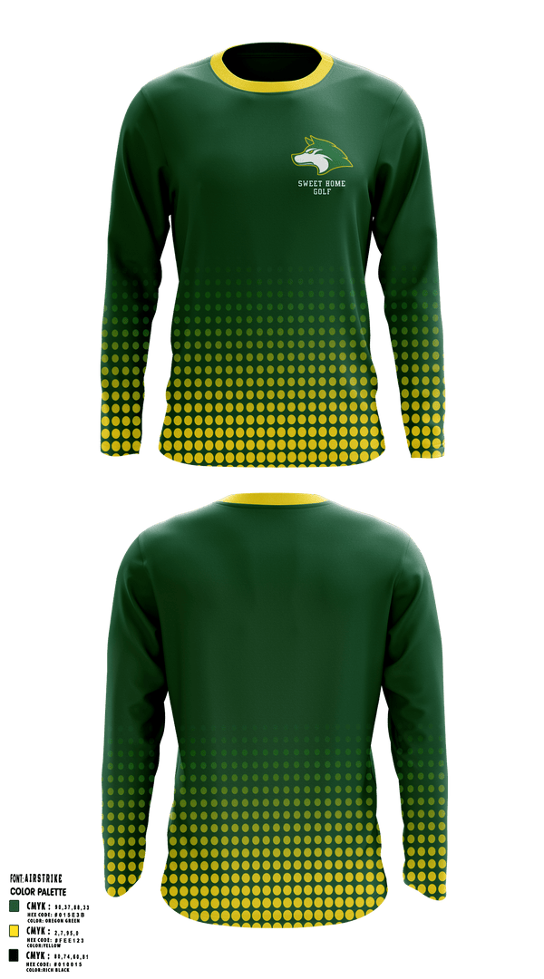 Sweet Home Huskies Long Sleeve Performance Shirt 1