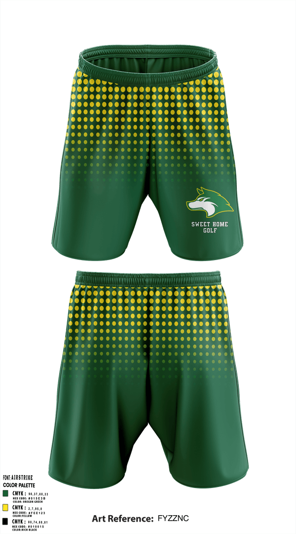 Sweet Home Huskies Athletic Shorts With Pockets - 1