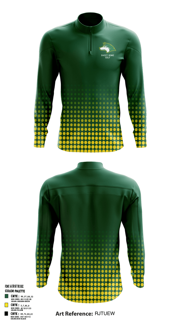 Sweet Home Huskies Quarter Zip Jacket - 1