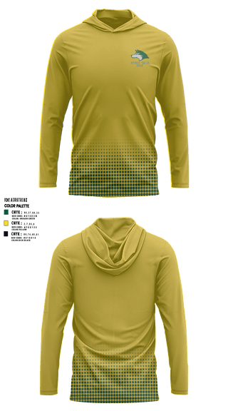 Sweet Home High School Golf 40290902 Long Sleeve Performance Shirt with hood - 1