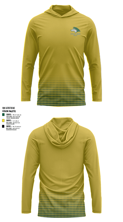 Sweet Home High School Golf 40290902 Long Sleeve Performance Shirt with hood - 1