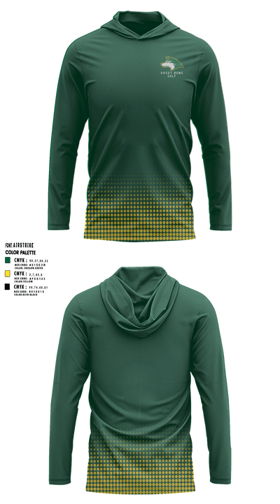 Sweet Home High School Golf 40290902 Long Sleeve Performance Shirt with hood - 2