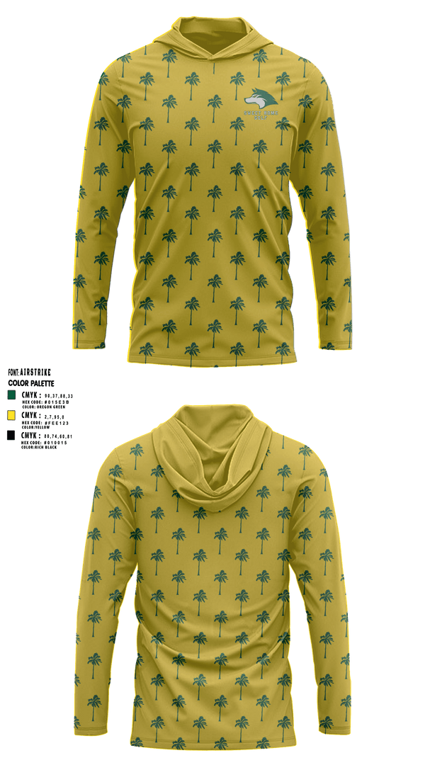 Sweet Home High School Golf 40290902 Long Sleeve Performance Shirt with hood - 4