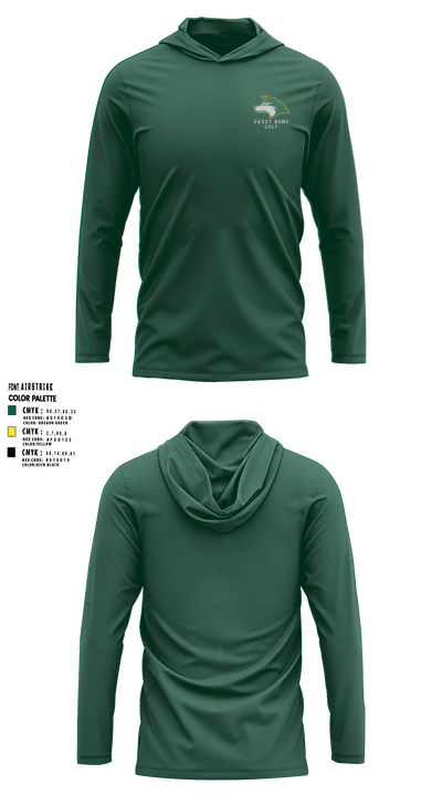 Sweet Home High School Golf 40290902 Long Sleeve Performance Shirt with hood - 5