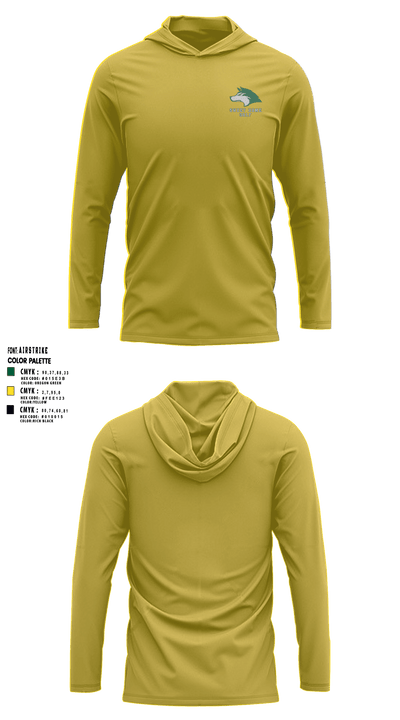 Sweet Home High School Golf 40290902 Long Sleeve Performance Shirt with hood - 7