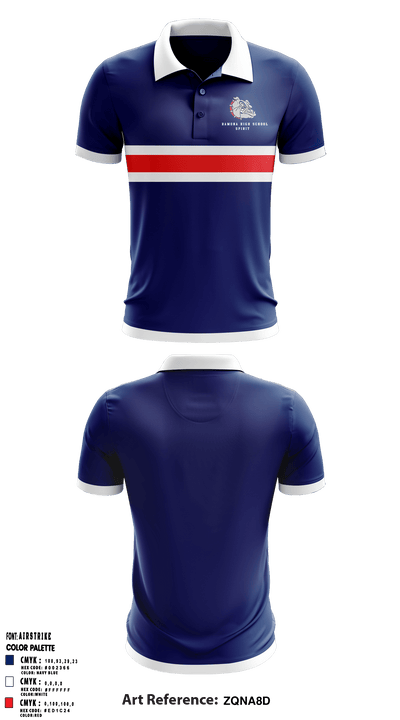 Ramona High School Cheer 63136049 Short Sleeve Performance Polo - 25