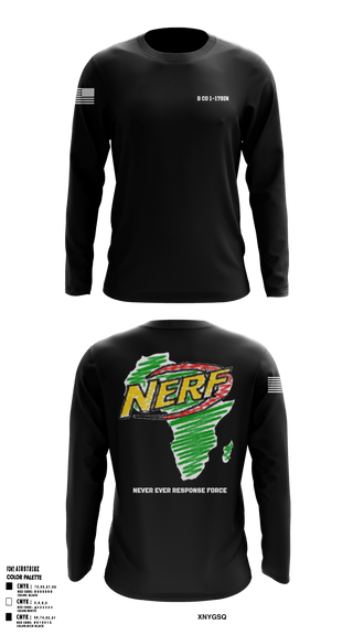 B CO 1-179IN 87314360 Long Sleeve Performance Shirt - 53