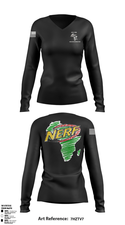 B CO 1-179IN 87314360 Women's Long Sleeve V-neck Shirt - 52