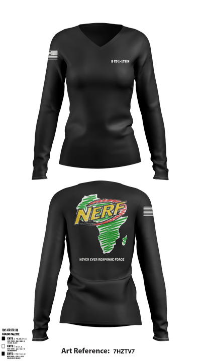 B CO 1-179IN 87314360 Women's Long Sleeve V-neck Shirt - 53