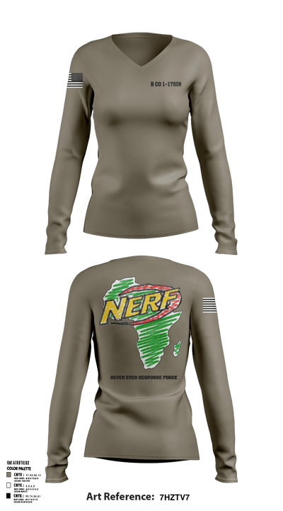 B CO 1-179IN 87314360 Women's Long Sleeve V-neck Shirt - 54