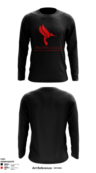 TRUTHFUL-23.LLC 37288792 Long Sleeve Performance Shirt - 2