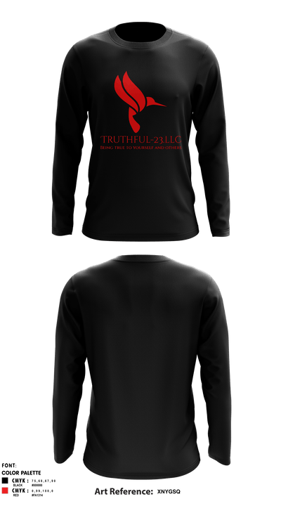 TRUTHFUL-23.LLC 37288792 Long Sleeve Performance Shirt - 2